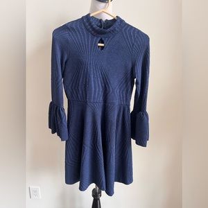 Ava and Yelly girls bell sleeve dress long sleeve